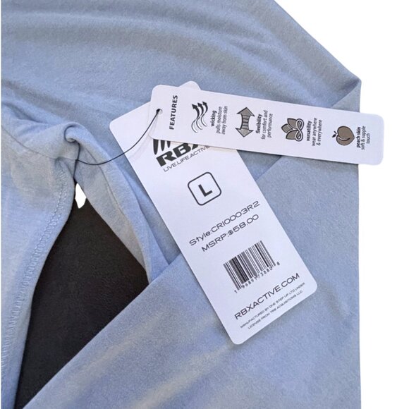 RBX Active Fashion Athletic Long Sleeve Super Soft T Shirt Top Women's Size L - Picture 14 of 16